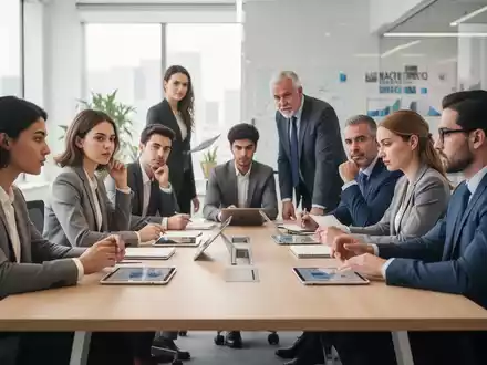 Ein junges Team arbeitet in einer modernen Agentur an einem Besprechungstisch zusammen. - Foto: über boerse-global.de