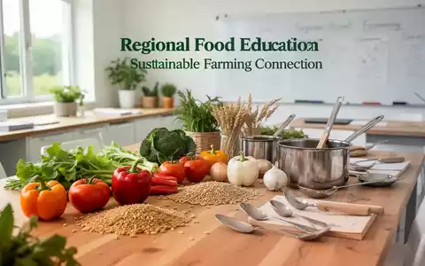 Frisches Gemüse und Getreide auf einem Holztisch in einer modernen Lehrküche für regionale Ernährungsbildung. - Foto: über boerse-global.de