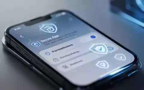 Nahaufnahme eines Smartphone-Bildschirms mit Datenschutz- und Sicherheitseinstellungen sowie App-Berechtigungssymbolen. - Foto: über boerse-global.de