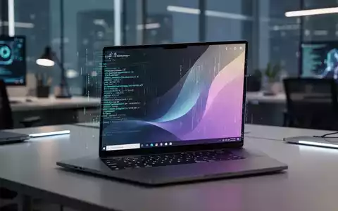 Moderner Laptop auf einem Schreibtisch, der die Erschwinglichkeit von Software und digitalen Lizenzen darstellt. - Foto: über boerse-global.de
