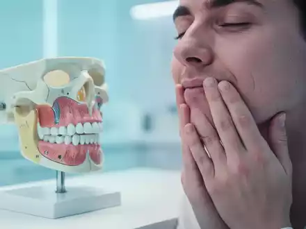 Anatomisches Kiefermodell in einer modernen Praxisumgebung zur Veranschaulichung von CMD-Behandlungen. - Foto: über boerse-global.de