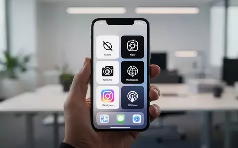 Ein iPhone mit einer vereinfachten Benutzeroberfläche mit großen App-Symbolen für den Unterstützten Zugriff. - Foto: über boerse-global.de