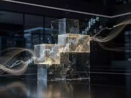 Abstrakte Darstellung von Marktvolatilität und digitalen Finanzstrukturen in einem professionellen Finanzkontext. - Foto: über boerse-global.de