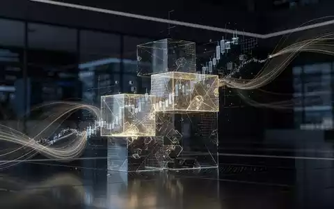 Abstrakte Darstellung von Marktvolatilität und digitalen Finanzstrukturen in einem professionellen Finanzkontext. - Foto: über boerse-global.de