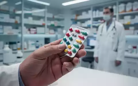 Eine Hand hält eine Blisterpackung mit verschiedenen Medikamenten in einer modernen medizinischen Umgebung. - Foto: über boerse-global.de