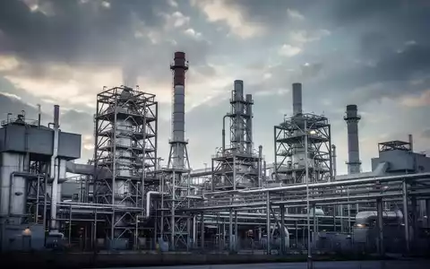 Moderne Industrieanlagen vor dramatischem Himmel als Symbol für regulatorische Herausforderungen bei Klimaschutzvorgaben. - Foto: über boerse-global.de