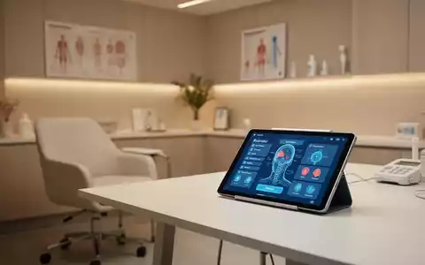 Ein modernes Tablet in einem medizinischen Behandlungsraum, das telemedizinische Versorgung und innovative Therapieansätze symbolisiert. - Foto: über boerse-global.de