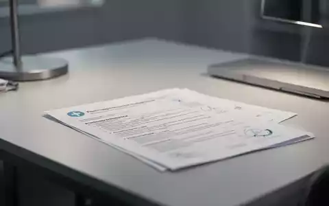 Ein minimalistischer Schreibtisch mit medizinischen Unterlagen als Symbol für die psychologische Diagnostik. - Foto: über boerse-global.de
