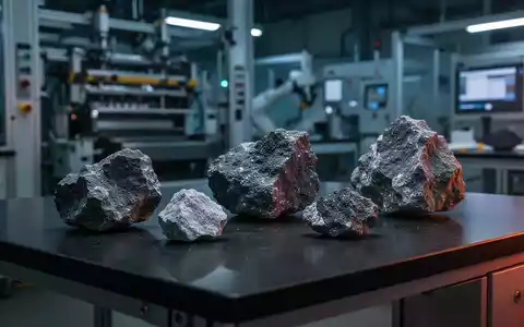 Proben von Seltenerderzen auf einem Labortisch in einer Industrieanlage - Foto: über boerse-global.de