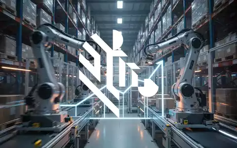 Abstrakte Darstellung moderner Logistik und automatisierter Lagertechnik mit dynamischer Beleuchtung. - Foto: über boerse-global.de
