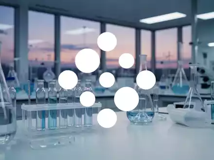 Abstraktes, professionelles Laborumfeld in einem modernen pharmazeutischen Unternehmen bei Dämmerlicht. - Foto: über boerse-global.de