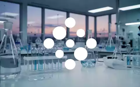 Abstraktes, professionelles Laborumfeld in einem modernen pharmazeutischen Unternehmen bei Dämmerlicht. - Foto: über boerse-global.de