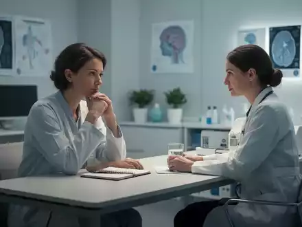 Eine ruhige, professionelle medizinische Beratungssituation mit Fokus auf Achtsamkeit und ganzheitliche Schmerztherapie. - Foto: über boerse-global.de