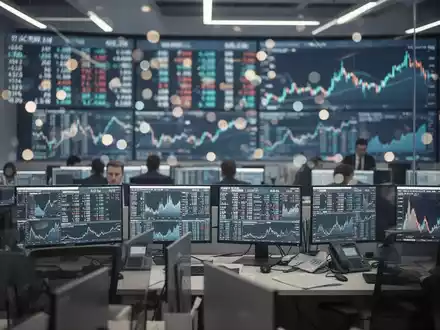 Moderne Börsenanzeigen und Finanzdaten auf einem Bildschirm vor einem verschwommenen Hintergrund. - Foto: über boerse-global.de