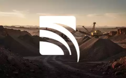 Abstrakte Darstellung einer Goldmine in einer Wüstenlandschaft bei Sonnenuntergang - Foto: über boerse-global.de