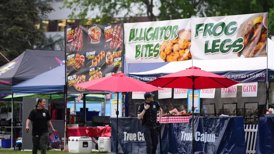 Auf dem Gelände fand am Wochenende ein Food Festival statt. - Bild: Nick Wagner/The Seattle Times/AP/dpa