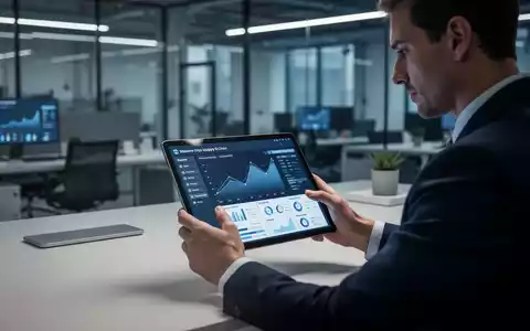 Geschäftsperson analysiert Lieferkettendaten auf einem Tablet in einem modernen, professionellen Büro. - Foto: über boerse-global.de