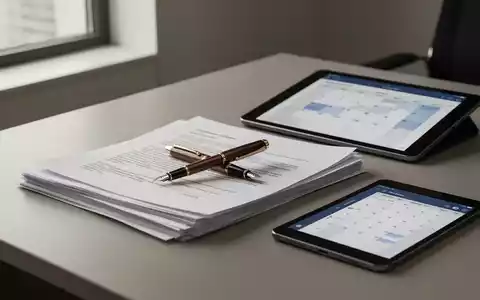 Ein moderner Schreibtisch mit juristischen Dokumenten, einem Füllfederhalter und einem digitalen Tablet. - Foto: über boerse-global.de