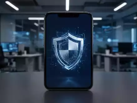 Ein abstraktes Sicherheitssymbol auf einem Smartphone-Bildschirm als Metapher für digitale Regulierung und Datenschutz. - Foto: über boerse-global.de