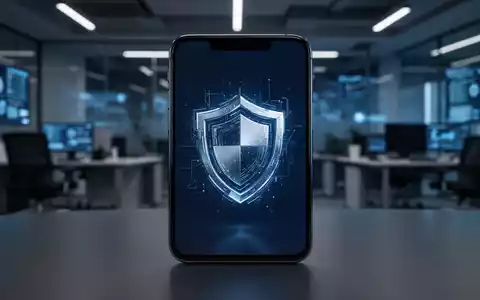 Ein abstraktes Sicherheitssymbol auf einem Smartphone-Bildschirm als Metapher für digitale Regulierung und Datenschutz. - Foto: über boerse-global.de