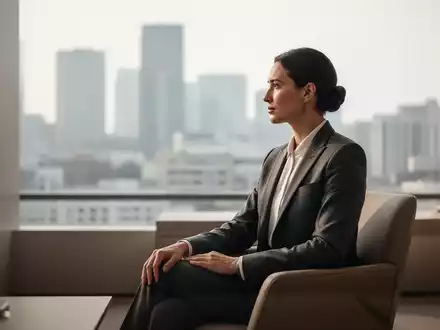 Eine fokussierte Person in einem modernen Büro als Symbol für mentale Stärke und Resilienz. - Foto: über boerse-global.de