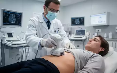 Ein Arzt führt eine Untersuchung mit einem FibroScan-Gerät in einer modernen medizinischen Praxis durch. - Foto: über boerse-global.de