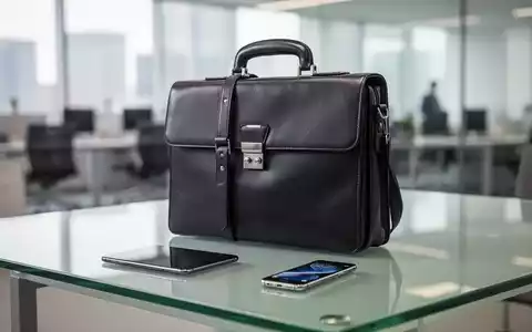 Aktentasche und Smartphone auf einem Schreibtisch in einem modernen Büro als Symbol für Dienstreisen und Arbeitsrecht. - Foto: über boerse-global.de