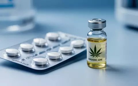Medizinische Präparate und Cannabisextrakt auf einem Labortisch zur Darstellung moderner Schmerztherapie. - Foto: über boerse-global.de