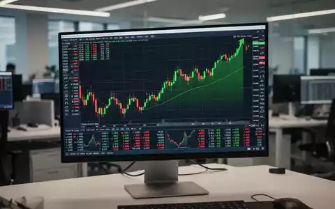 Finanzielle Chartanalyse auf einem Bildschirm, die eine Erholung der Kurse im Handel darstellt. - Foto: über boerse-global.de