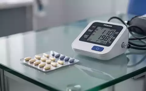 Blisterpackung mit Medikamenten und ein digitales Blutdruckmessgerät auf einem modernen Labortisch. - Foto: über boerse-global.de