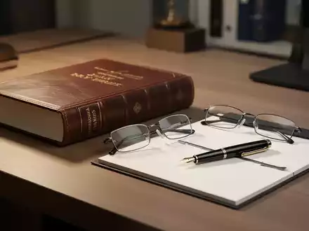 Ein Schreibtisch mit einem Fachbuch, Lesebrille und einem Notizblock als Symbol für juristische Aufklärungsarbeit. - Foto: über boerse-global.de