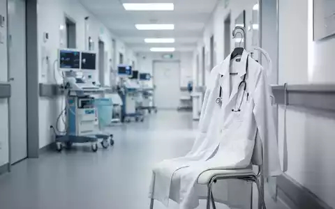 Ein leerer Arztkittel in einer modernen medizinischen Praxis symbolisiert den Fachkräftemangel im Gesundheitswesen. - Foto: über boerse-global.de