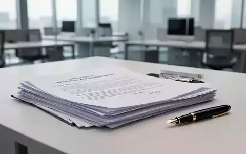Ein moderner Schreibtisch mit ordentlich gestapelten Rechtsdokumenten und einem Füllfederhalter in einer Büroumgebung. - Foto: über boerse-global.de