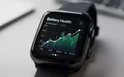 Nahaufnahme eines Smartwatch-Bildschirms mit einer Batterieoptimierungsoberfläche und sauberer, moderner Datenvisualisierung. - Foto: über boerse-global.de