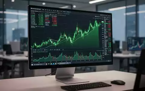 Digitale Aktienkurse und Finanzdaten auf einem Monitor zur Visualisierung von Börseninvestitionen. - Foto: über boerse-global.de
