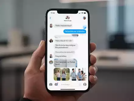 Ein Smartphone zeigt das neue WhatsApp-Design mit abgerundeten Nachrichtenblasen und rahmenloser Medienanzeige. - Foto: über boerse-global.de