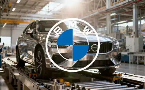 Moderne industrielle Fertigungsstraße in einer Automobilfabrik bei atmosphärischer Beleuchtung - Foto: über boerse-global.de