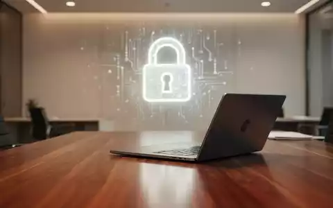 Modernes Büro mit einem digitalen Vorhängeschloss als Symbol für Datenschutz und Datensicherheit. - Foto: über boerse-global.de