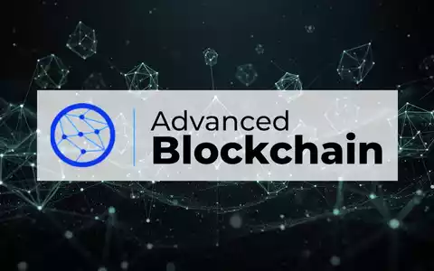 Abstrakte digitale Darstellung von Blockchain-Technologie mit leuchtenden Knotenpunkten und Lichtlinien. - Foto: über boerse-global.de