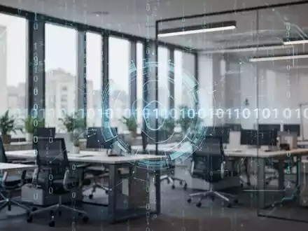 Digitale Schnittstelle mit holografischen Wasserzeichen und Code für EU-AI-Act-Transparenzanforderungen - Foto: über boerse-global.de