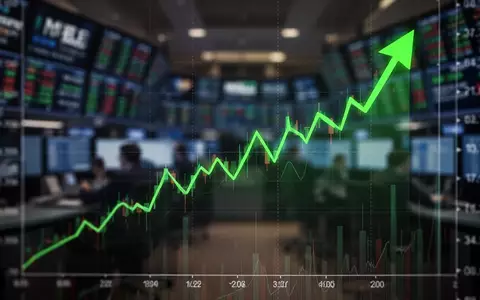 Ein steigender Börsenchart auf einem Monitor, der einen positiven Aufwärtstrend symbolisiert. - Foto: über boerse-global.de