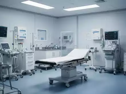 Modernes Behandlungszimmer in einer spezialisierten Klinik für Fußchirurgie. - Foto: über boerse-global.de