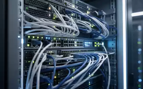 Modernes High-Tech-Serverrack in einem Rechenzentrum, das zustandslose Protokollarchitektur und Netzwerkeffizienz repräsentiert. - Foto: über boerse-global.de