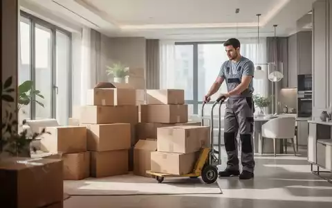 Professionell verpackte Umzugskartons in einer hellen Wohnung während eines organisierten Wohnungswechsels. - Foto: über boerse-global.de