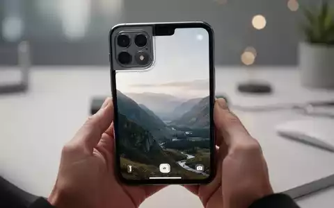 Ein modernes Smartphone wird gehalten, um eine Szene aufzunehmen, was die räumlichen Fotofunktionen von iOS 18.1 verdeutlicht. - Foto: über boerse-global.de