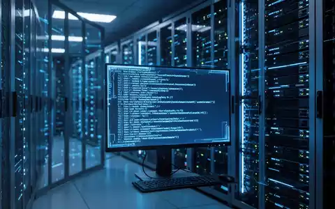 Ein beleuchteter Serverraum mit Fokus auf eine Kommandozeile, die auf eine Störung der Linux-Sicherheitssoftware hindeutet. - Foto: über boerse-global.de
