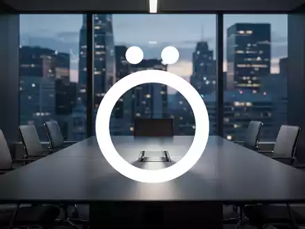 Abstrakte Darstellung einer leeren, modernen Vorstandsetage bei Dämmerung, die einen Firmenrückzug vom Börsenmarkt symbolisiert. - Foto: über boerse-global.de