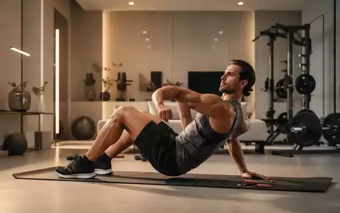 Eine Person führt eine funktionelle Core-Übung in einem modern eingerichteten Fitnessbereich durch. - Foto: über boerse-global.de