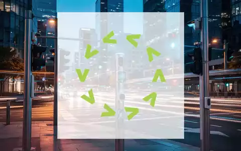 Moderne urbane Verkehrsinfrastruktur bei Dämmerung mit Fokus auf intelligente Überwachungstechnologie. - Foto: über boerse-global.de