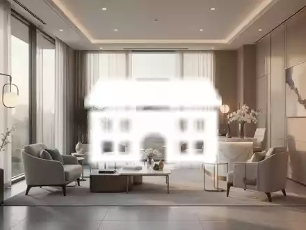 Elegantes Interieur einer privaten Schlossklinik mit hellem Tageslicht und minimalistischer Architektur. - Foto: über boerse-global.de
